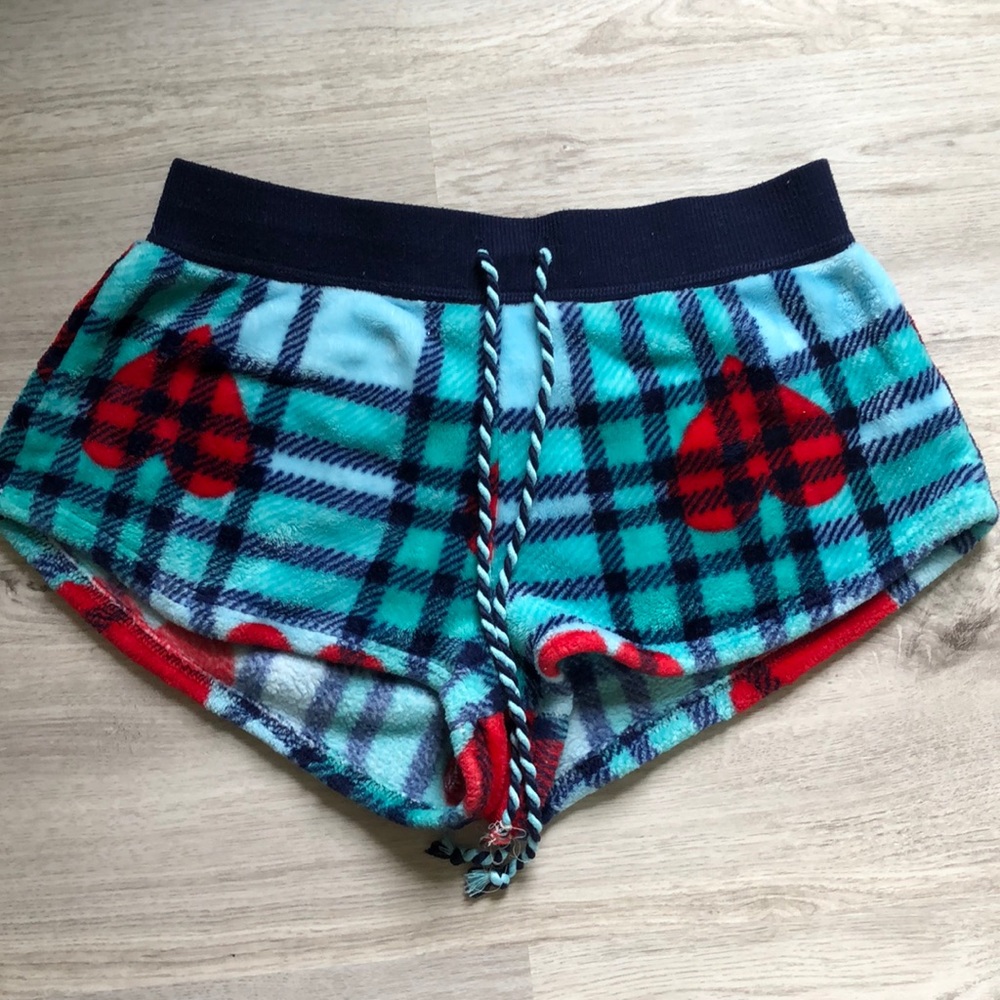 plaid pajama shorts